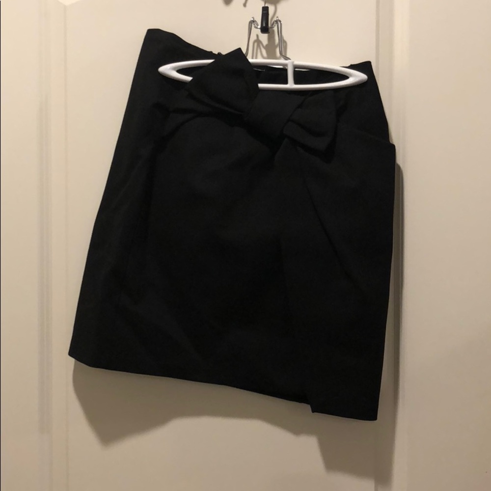 LOFT Black Skirt with bow